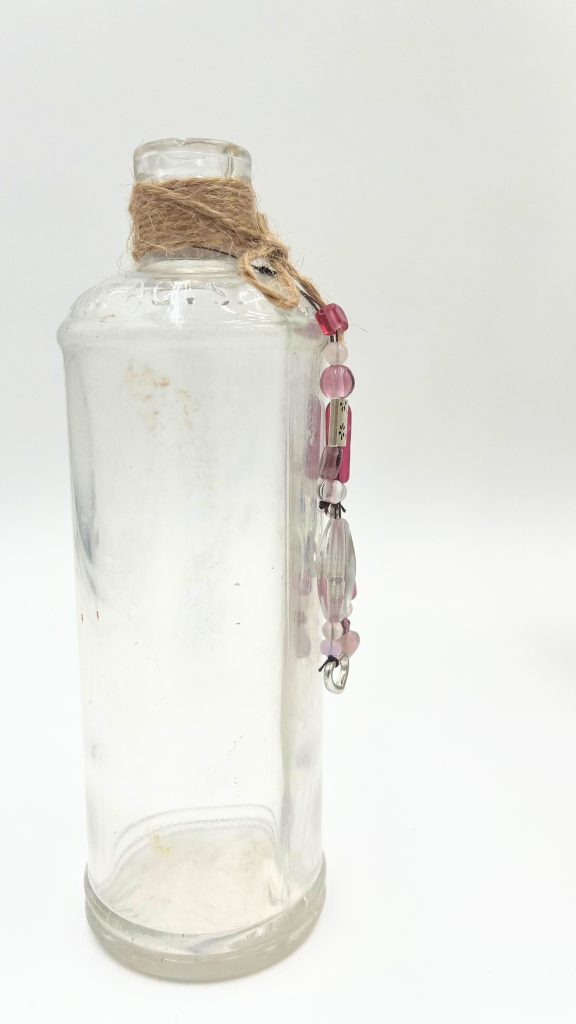 Upcycled Vintage L.F. Bottle Vase from the Aroostook River - Image 3