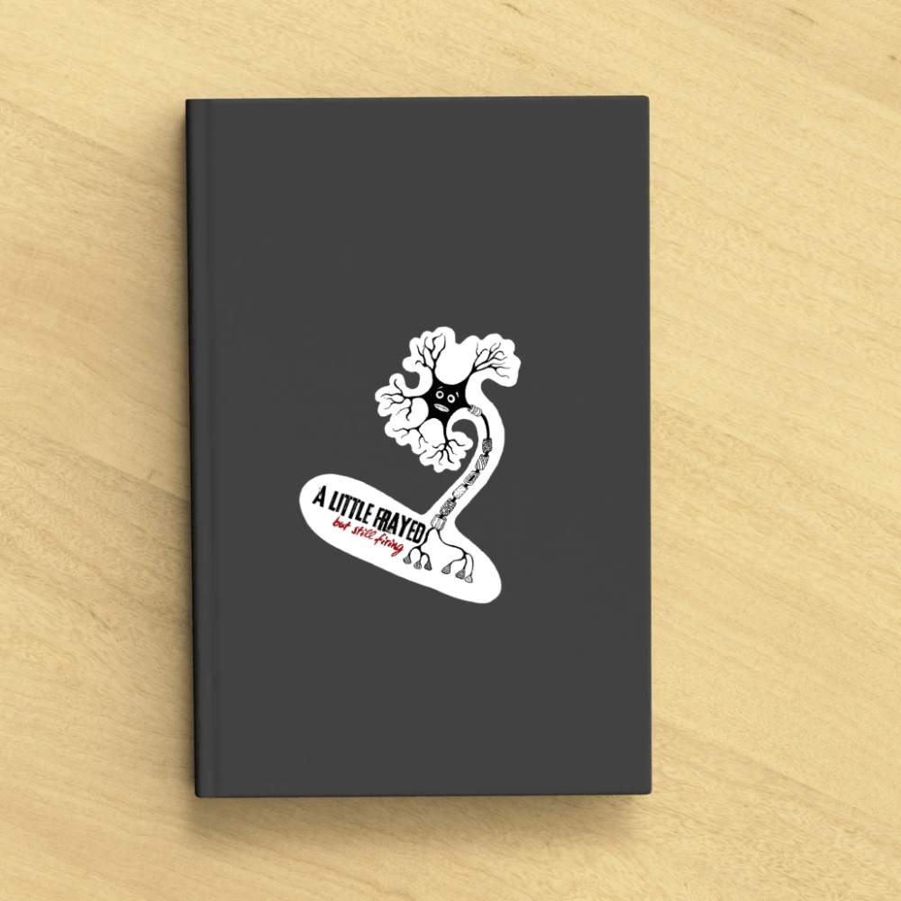 A Little Frayed but Still Firing Waterproof Vinyl Sticker