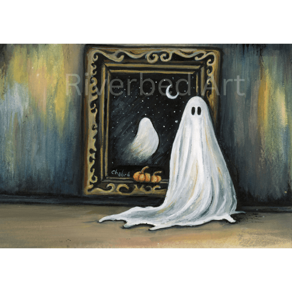 The Invisible Artist with an Invisible Illness ghost fine art print by Kim Chabre