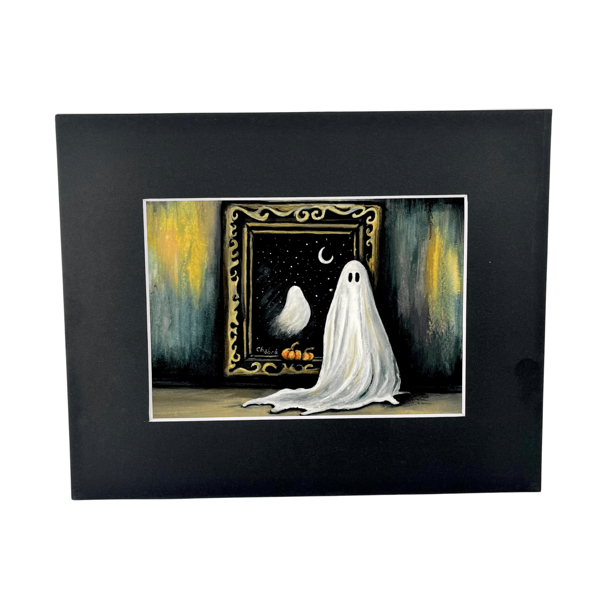 5x7 ghost fine art print matted to fit a standard 8x10 frame